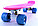 Пластборд (Пенни борд) 22" BRASS (розовая дека / голубые колеса), фото 2