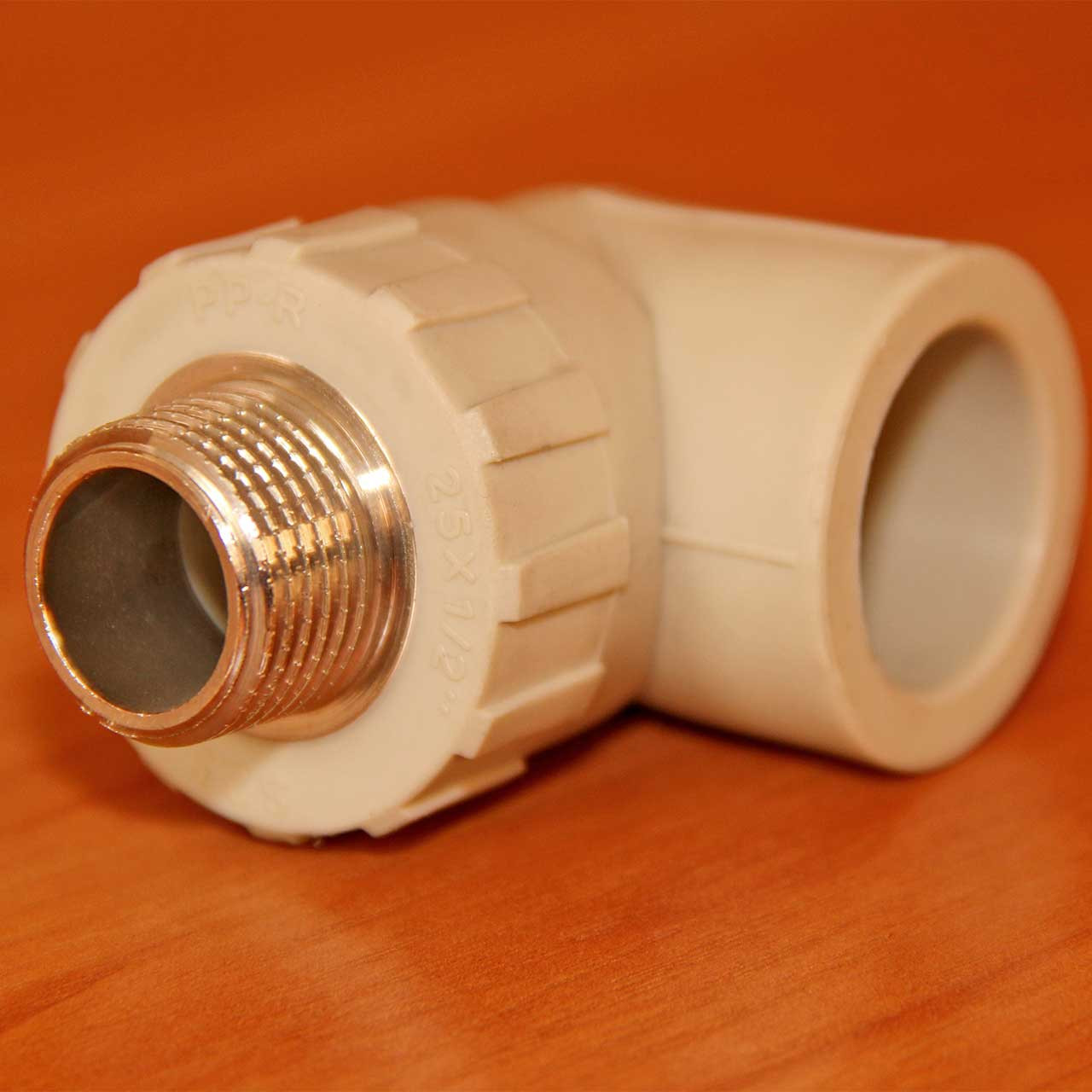 Отвод 90° полипропиленовый d25x1/2" с наружной резьбой пр (PPR)