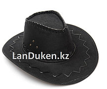 Карнавальная шляпа ковбоя (черная)