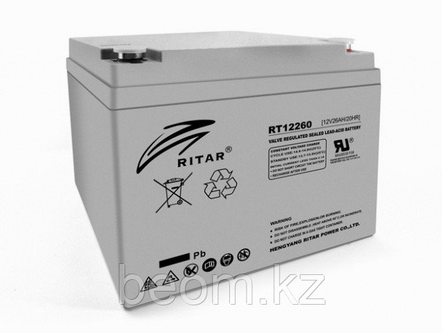 Аккумуляторная батарея Ritar RT12260 (12V 26Ah) - фото 1 - id-p24085334