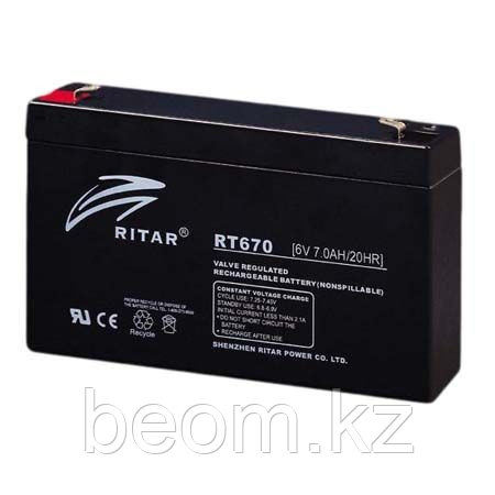 Аккумуляторная батарея Ritar RT6120  (6V 12Ah)