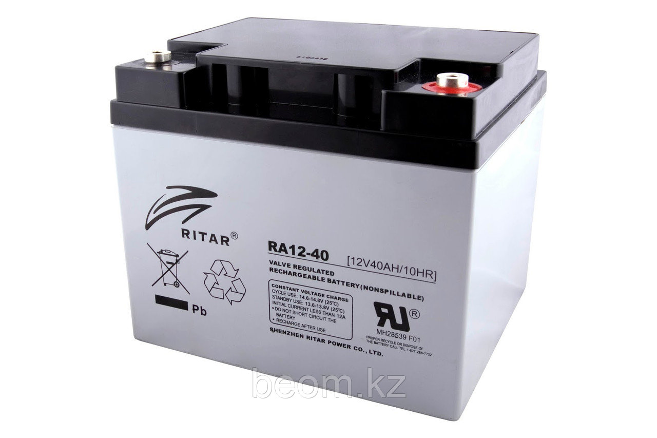Аккумуляторная батарея Ritar RA12-40 (12V 40Ah) - фото 1 - id-p24129059