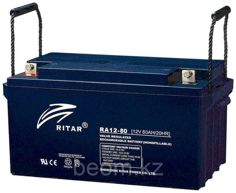 Аккумуляторная батарея Ritar RA12-80 (12V 80Ah) - фото 1 - id-p24130346