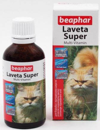 BEAPHAR Laveta super Витамины для шерсти для кошек, 50мл - фото 2 - id-p24143871