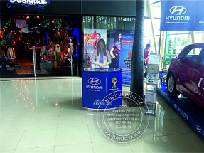 Виртуальный промоутер премиум компакт для Hyundai Авто Казахстан в Алматы - Мегацентр