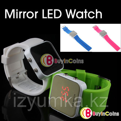 Наручные LED часы с силиконовым ремешком