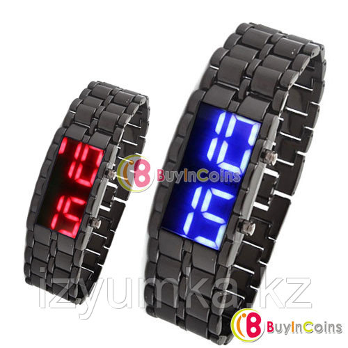Мужские LED часы с металлическим браслетом