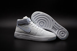 Кроссовки Nikе Air Force 1 Mid Flyknit 2016 White (36-44)