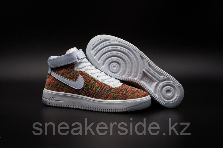 Кроссовки Nikе Air Force 1 Mid Flyknit 2016 Multicolor (36-44) - фото 1 - id-p24223475