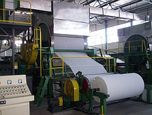 Оборудование по производству туалетной бумаги из макулатуры