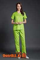 Салатовый женский медицинский костюм, фото 1