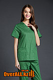 Зеленый женский медицинский костюм, фото 4