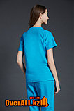 Голубой женский медицинский костюм, фото 5