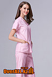 Розовый женский медицинский костюм, фото 7