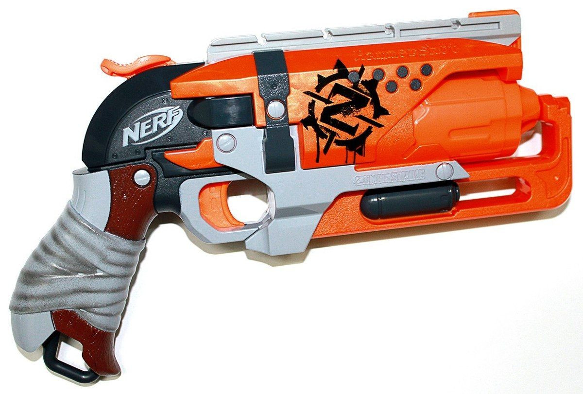 Hasbro Nerf Zombie Strike Пистолет Бластер "Хаммершот" (Hammershot)