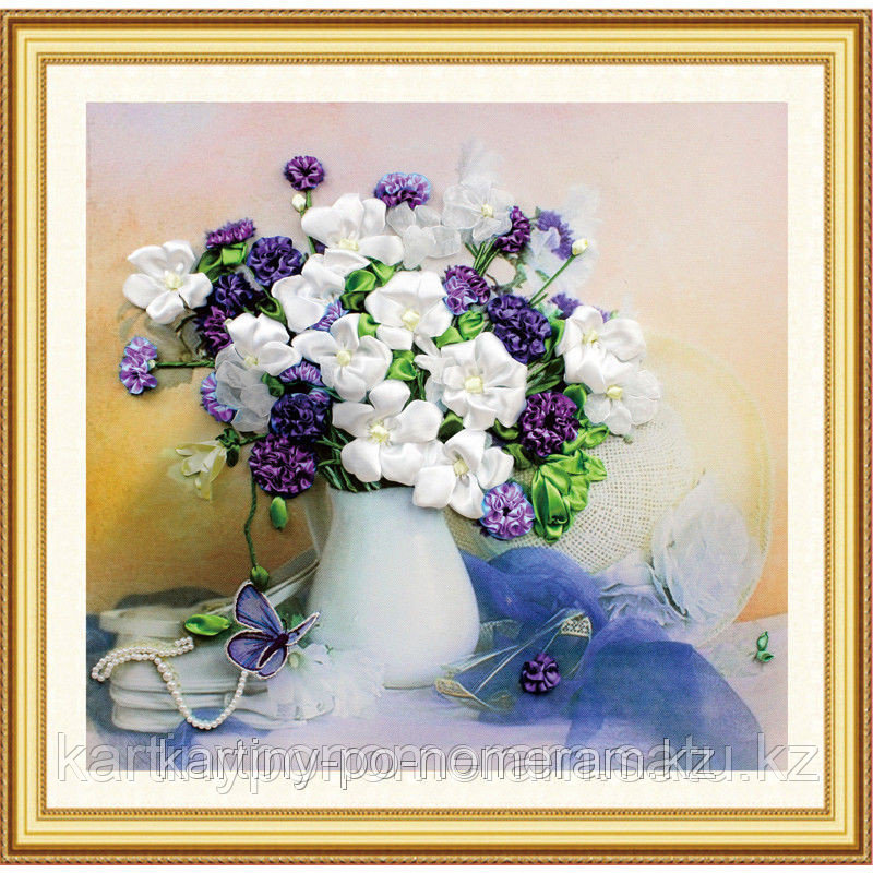 Вышивка лентами GH88835, 55x55 cm