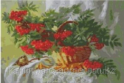 Картины по номерам - Алматы, "Красная рябина"
