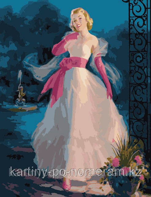 Картины по номерам, цифрам - Алматы, "Юная леди"
