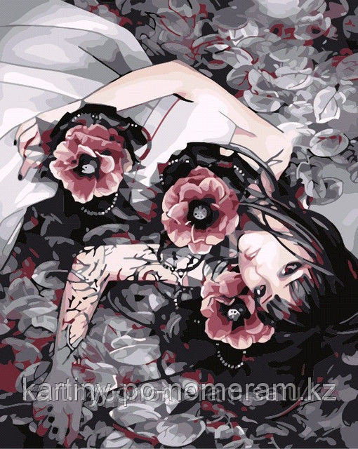 Картины по номерам - Алматы, "Мечтающая красавица 2"