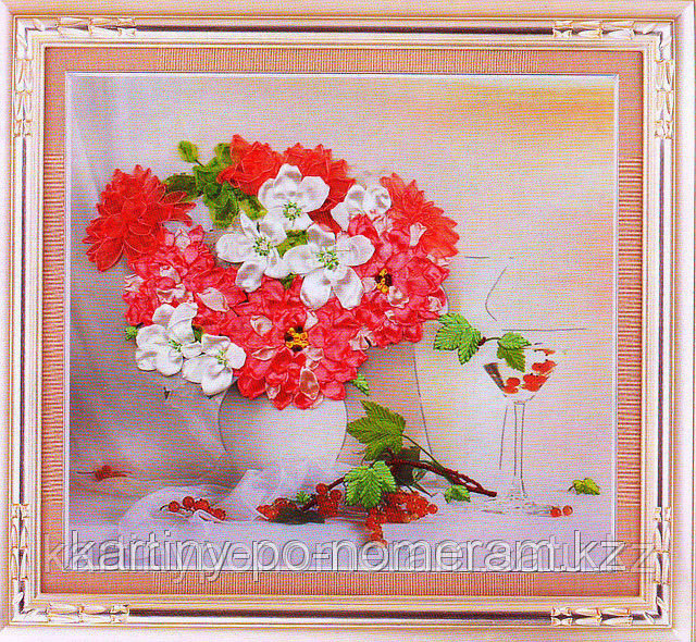 Вышивка лентами GH88879, 60х55 см