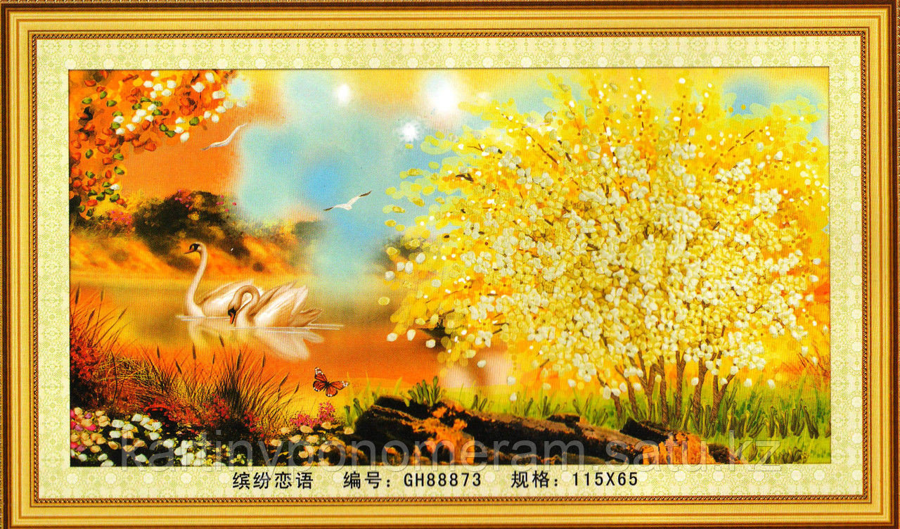 Вышивка лентами GH88873, 115x65 cm