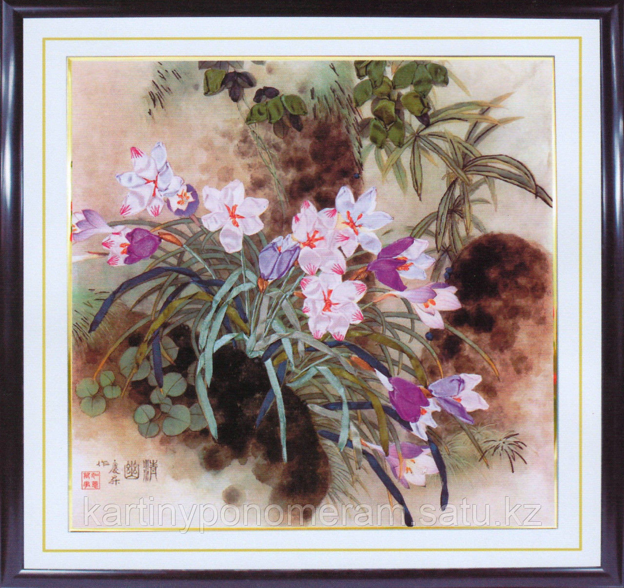 Вышивка лентами GH88848, 50x50 cm