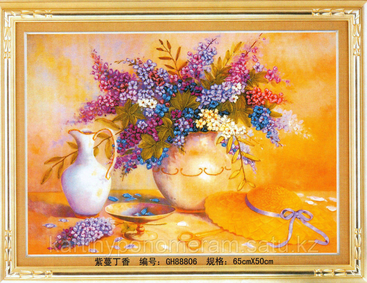 Вышивка лентами GH88806, 65x50 cm