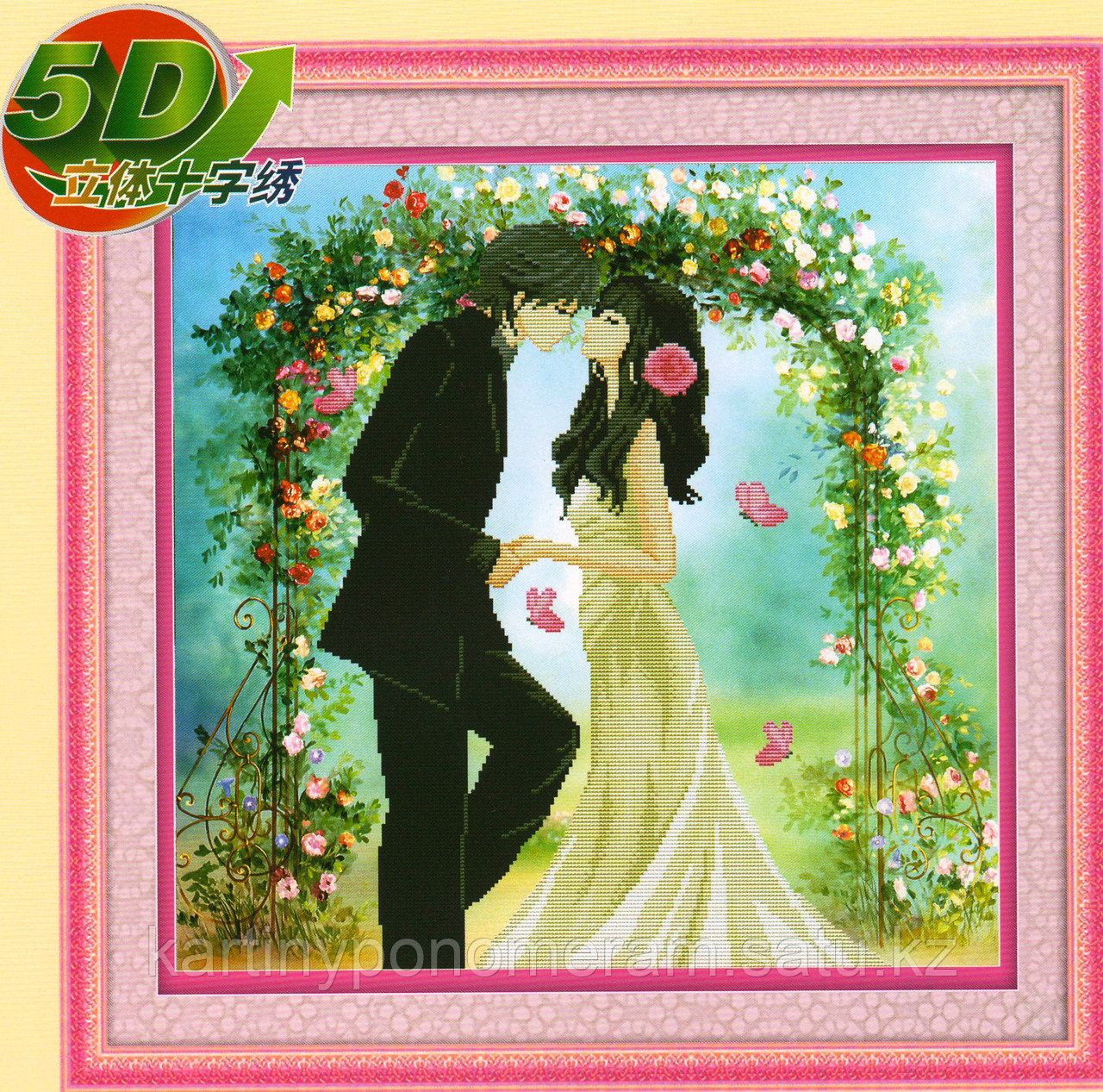 Вышивка крестом 5D, 0327, 53x52 см