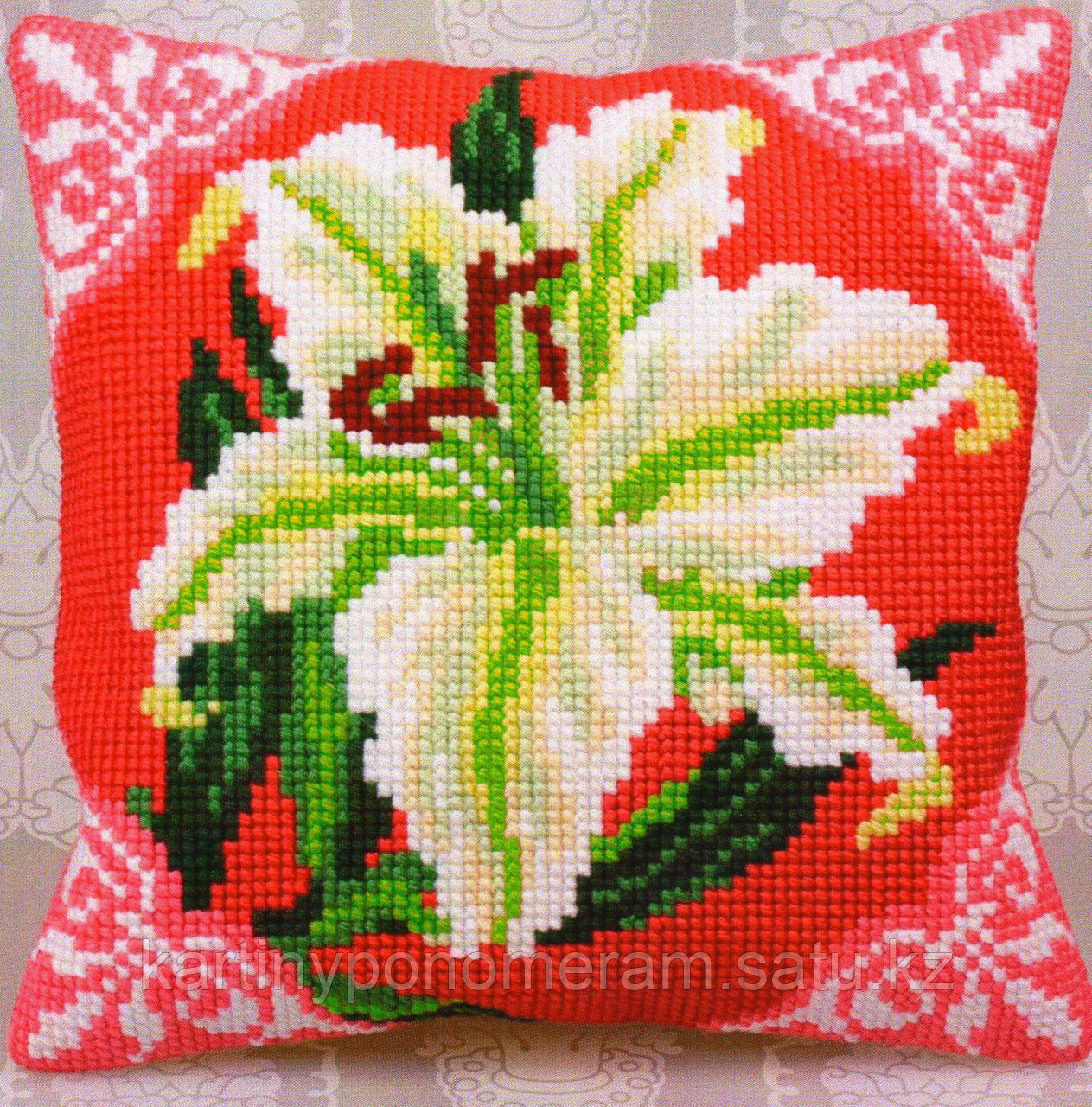 Вышивка крестом на наволочке F0060(CX0380), 40x40 cm