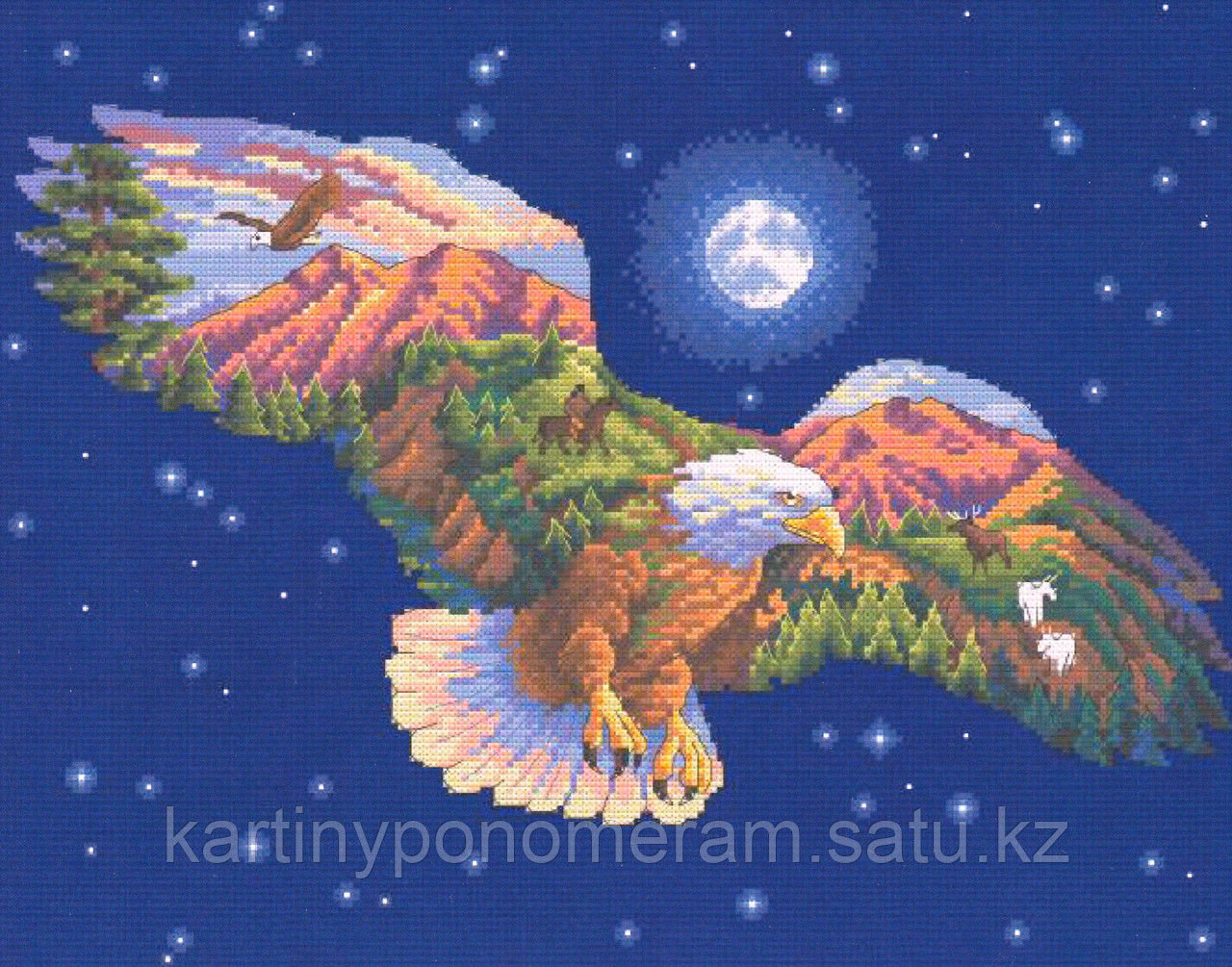 Вышивка крестом DOME-2 DW-0281, 43x35 см