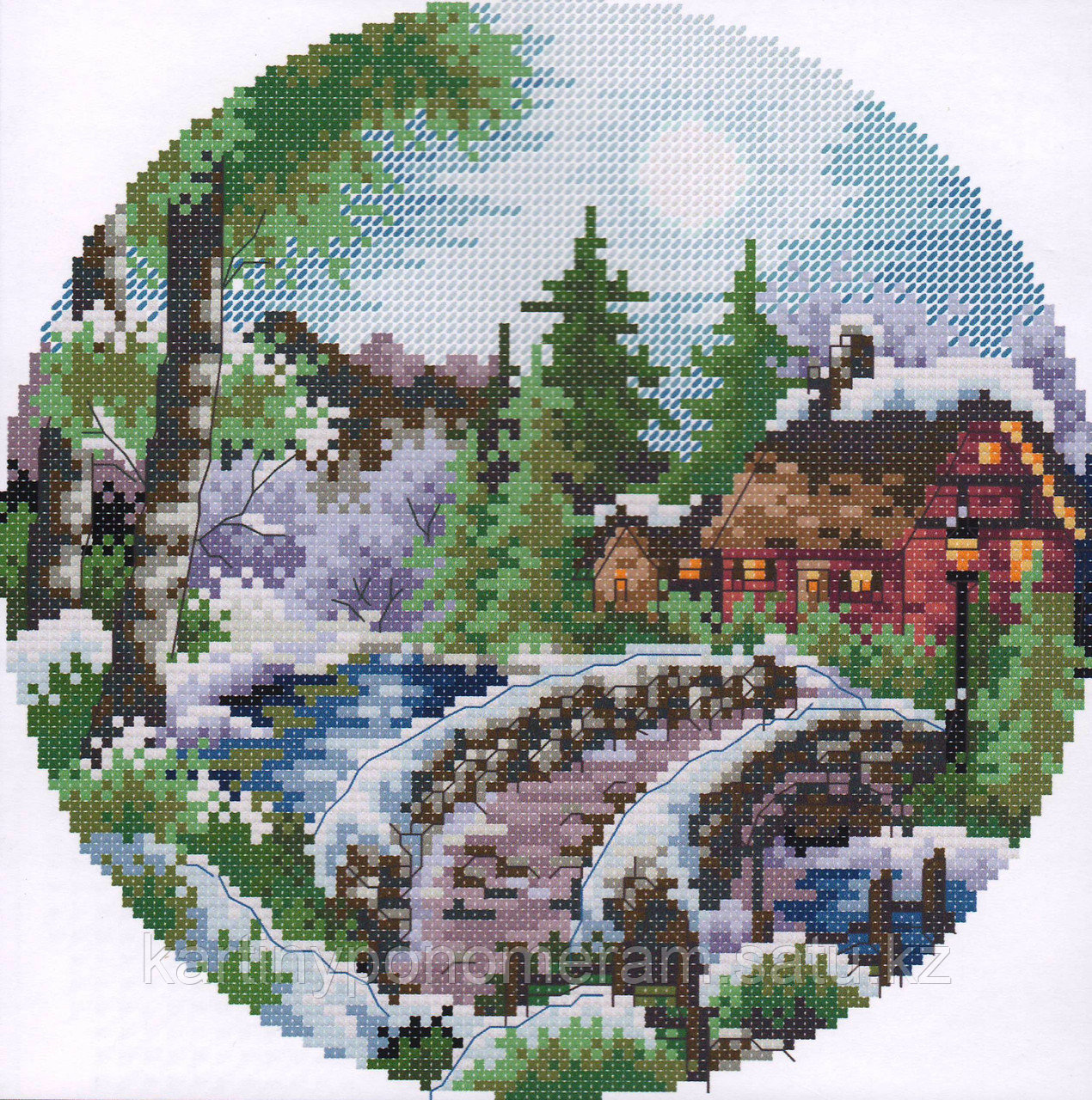 Вышивка крестом DOME-2 FJ-0297, 29x29 см