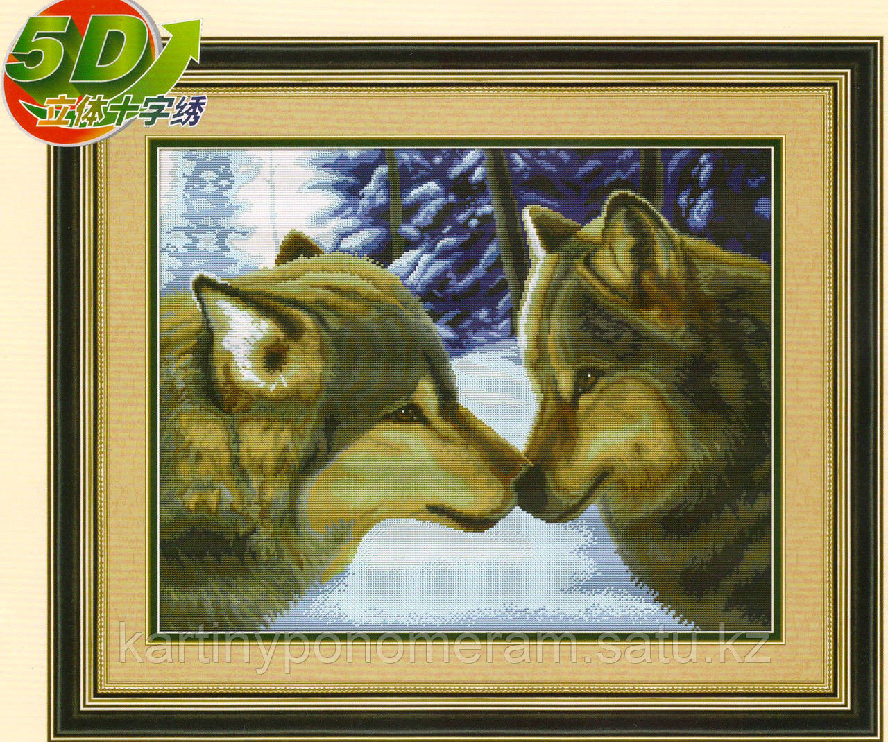 Вышивка крестом 5D, 0223, 62x49 см