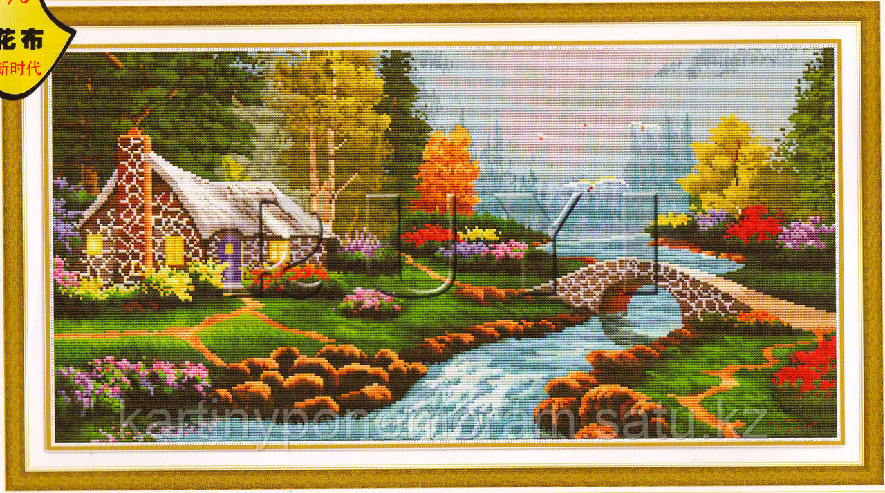Вышивка крестом 100%, RY10865, 80x45 см