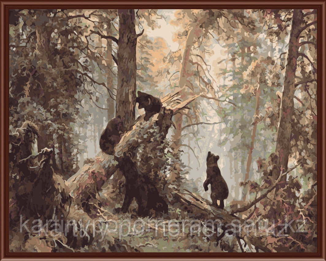 Картины по номерам - Алматы, И.Шишкин "Утро в сосновом лесу"