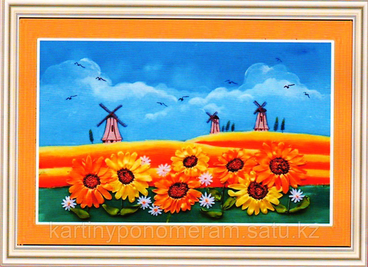 Вышивка лентами GH88802, 60x90 cm