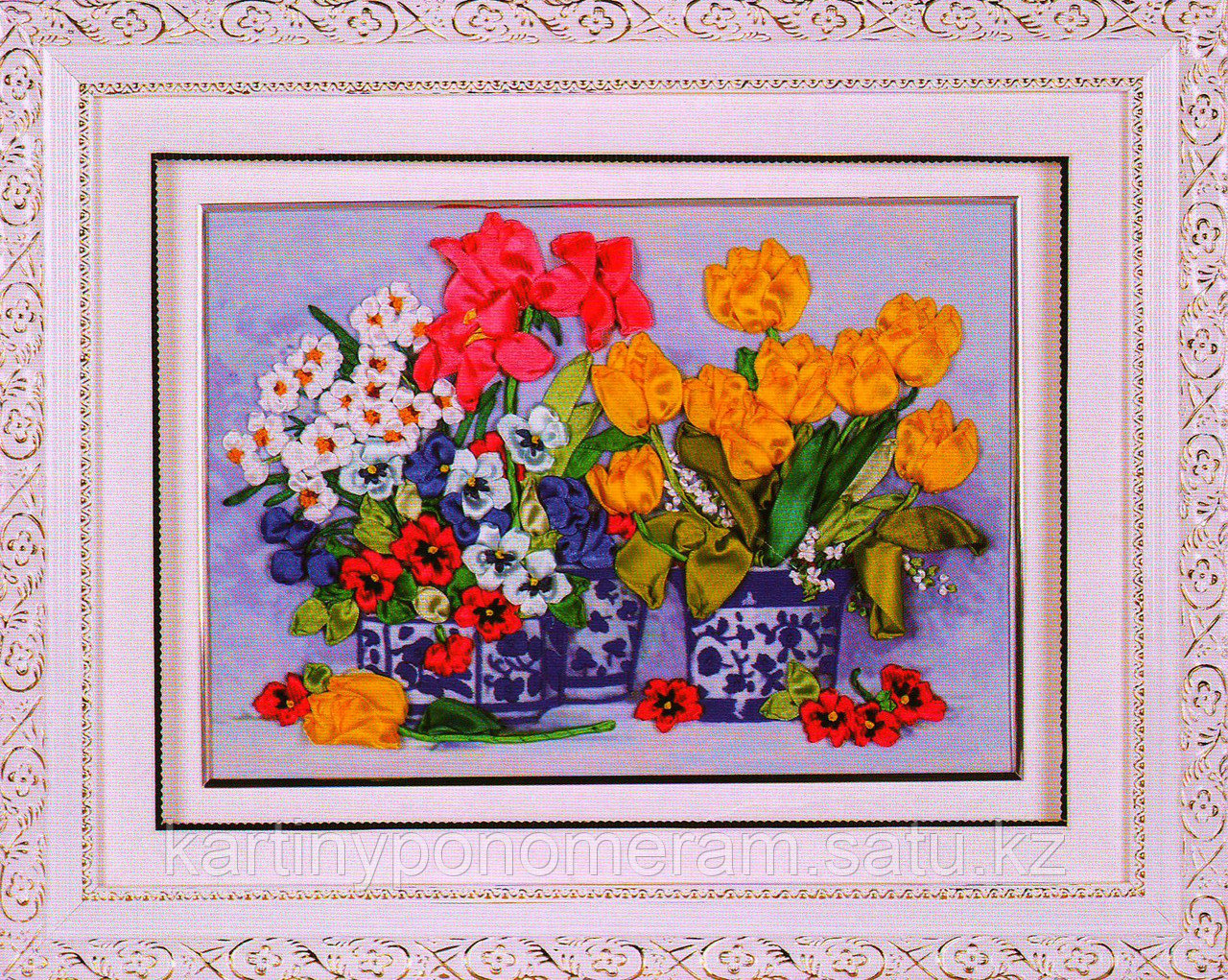 Вышивка лентами GH888111, 45x35 cm
