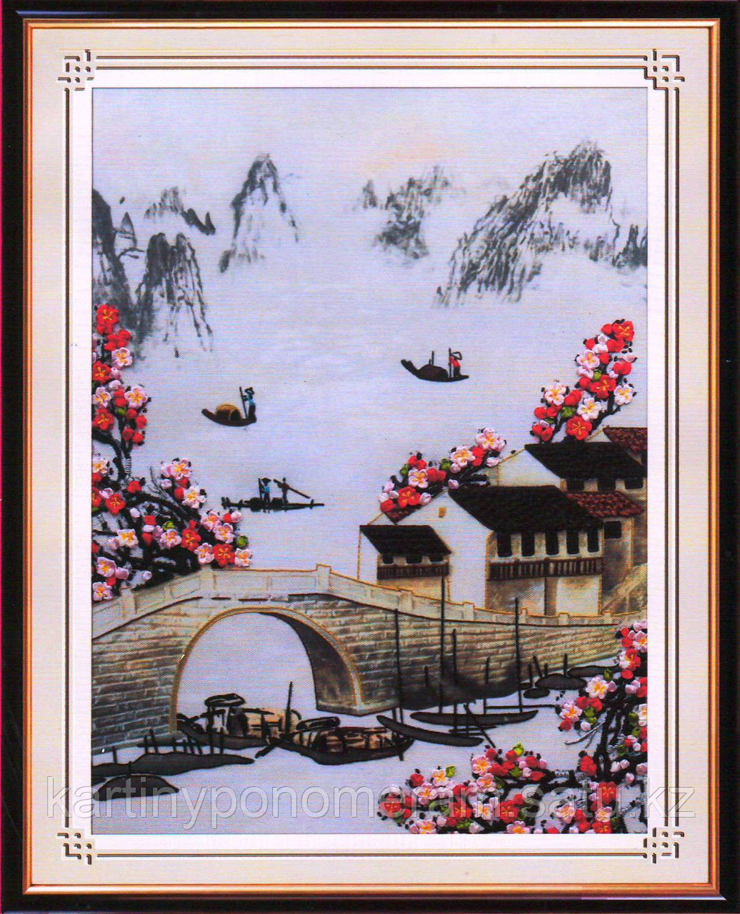 Вышивка лентами GH88877, 55x45 cm