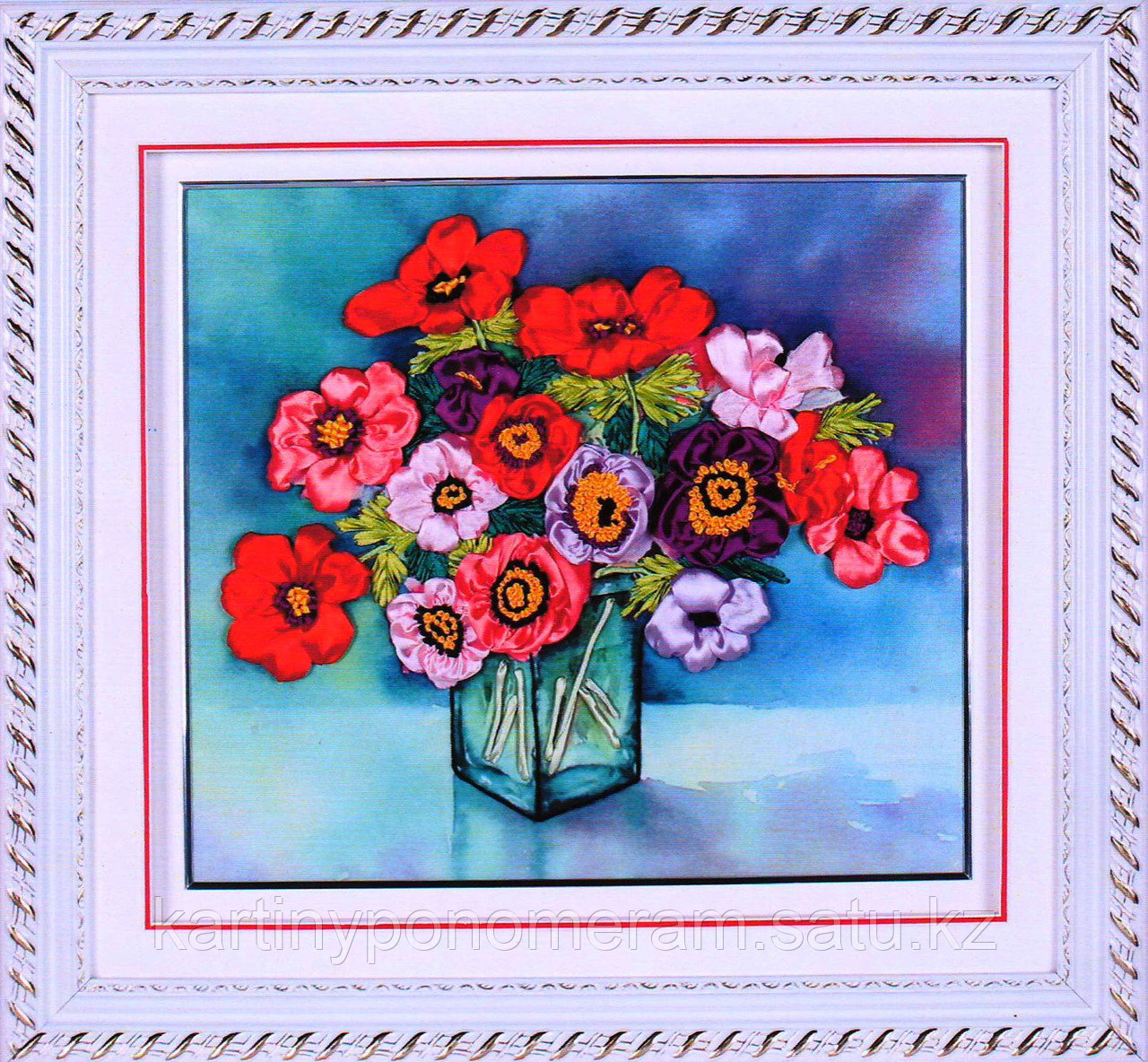 Вышивка лентами GH888113, 50x45 cm
