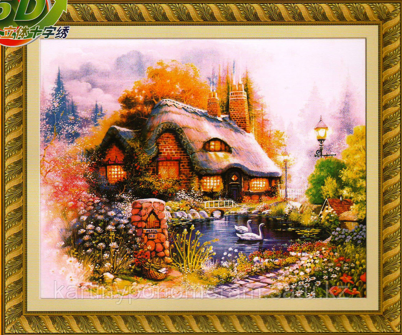 Вышивка крестом 5D, 0588, 75x62 см