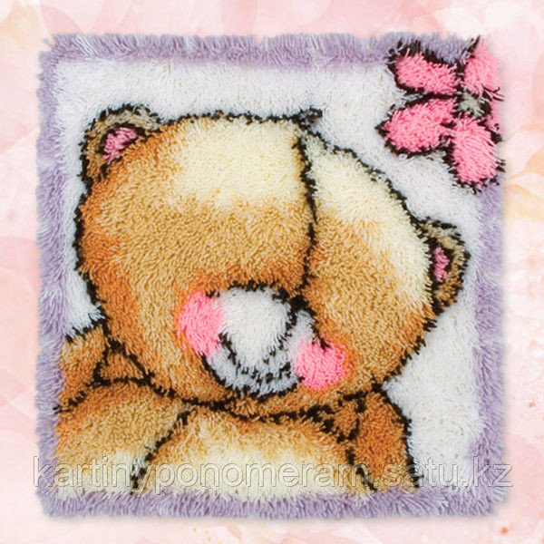 Вышивка в ковровой технике на наволочке BZ227, 40x40 cm
