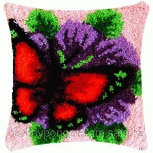 Вышивка в ковровой технике на наволочке BZ401, 40x40 cm