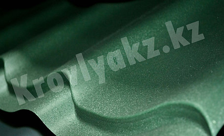 Металлочерепица супермонтеррей матовое покрытие 6005 (зеленый), фото 2