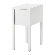 Тумба прикроватная НОРДЛИ белый ИКЕА, IKEA   
