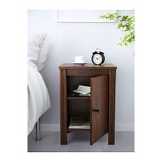 Тумба прикроватная БРУСАЛИ коричневый ИКЕА, IKEA , фото 2