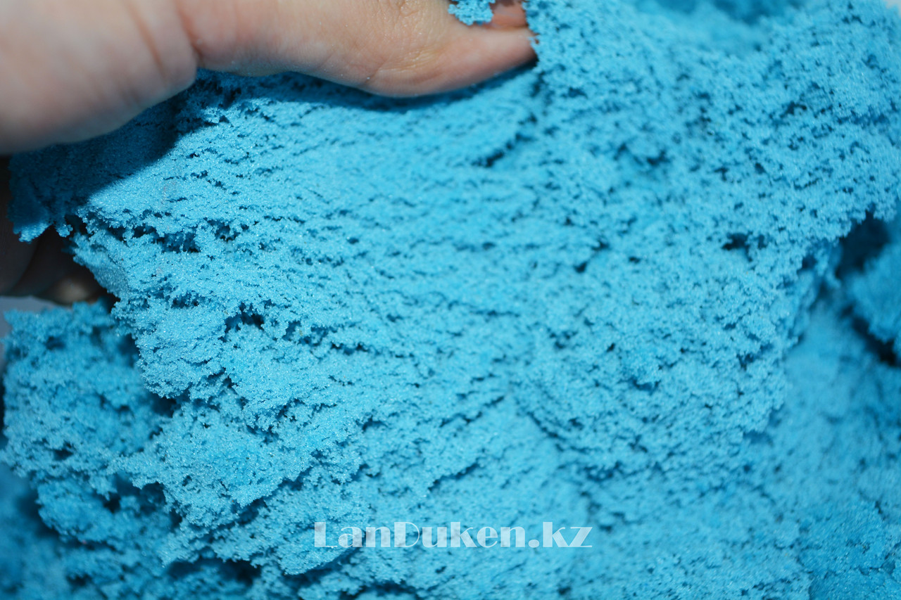 Кинетический песок для детей большой (1 класс), живой песок (голубой) - фото 3 - id-p24716269
