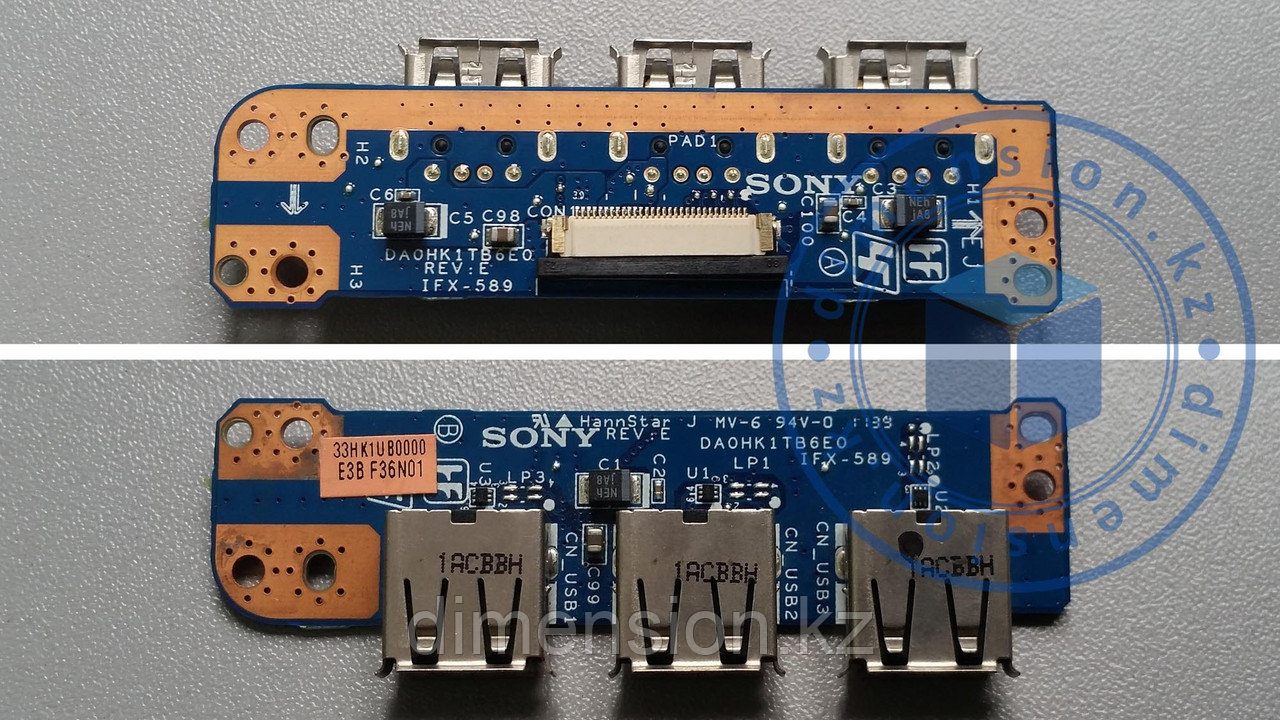 USB порт, плата, разъем DAOHK1TB6EO на SONY VAIO PCG-71812V