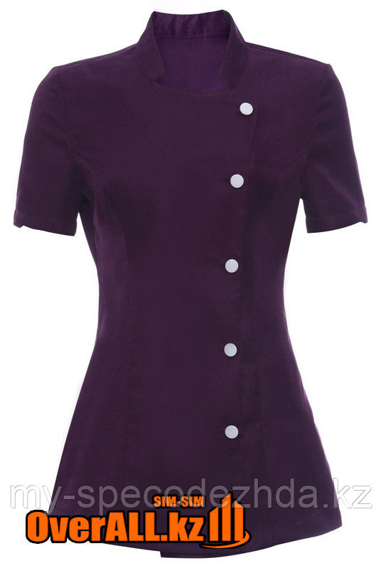 Форменная фиолетовая блузка