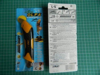 Нож OLFA, двухкомпонентный корпус, трещоточный фиксатор, 18мм
