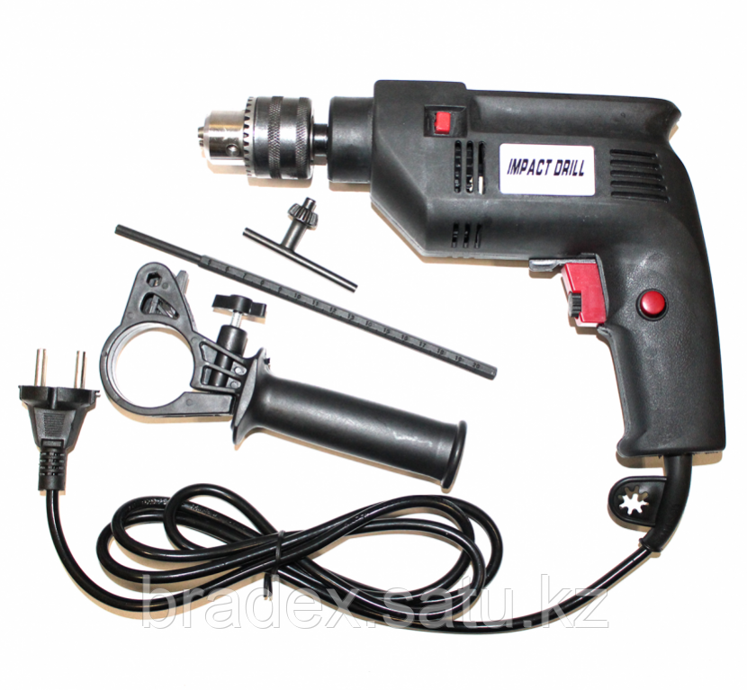 Дрель ударная с дополнительной рукояткой Impact Drill JP8206