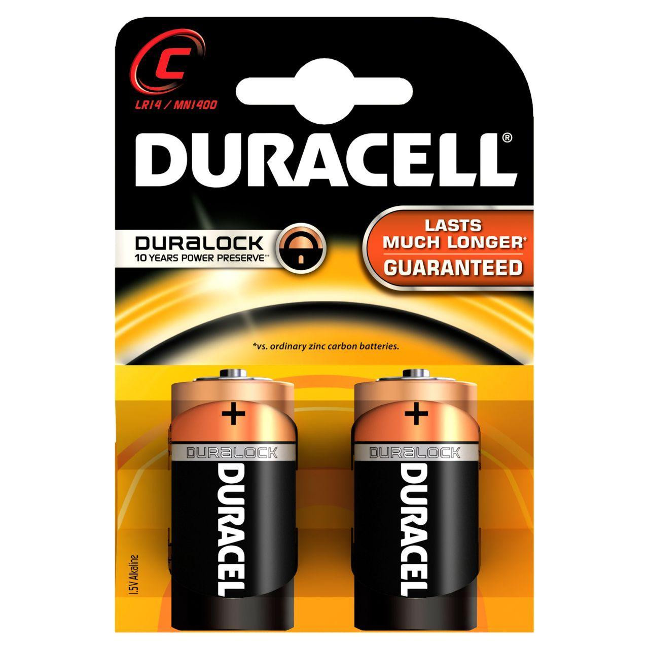 Батарейка Duracell Basic C (LR14) алкалиновая, 2BL - фото 1 - id-p24746972